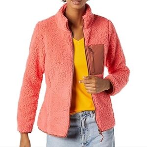 NWT Amazon Essentials Sherpa Fleece Zipper Jacket L